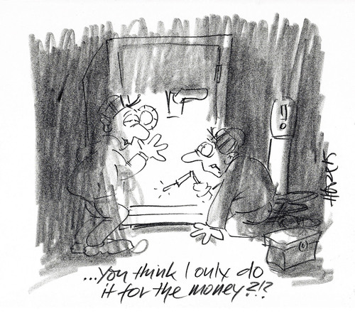 Cartoon: Its just Money (medium) by helmutk tagged business