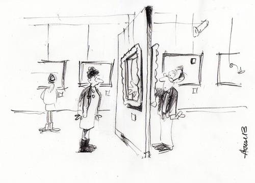 Cartoon: On being Framed (medium) by helmutk tagged art,and,culture