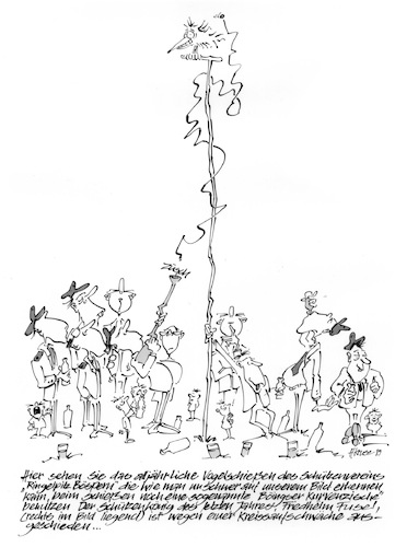 Cartoon: Schützenfest (medium) by helmutk tagged tradition