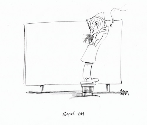 Cartoon: Spot on (medium) by helmutk tagged business