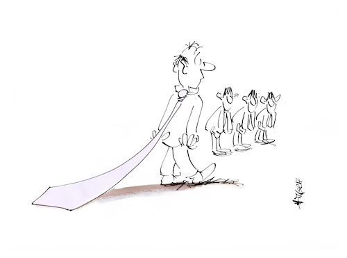 Cartoon: Tie Parade (medium) by helmutk tagged business
