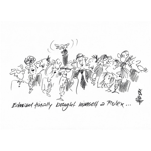 Cartoon: Watch Nouveau (medium) by helmutk tagged business