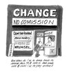 Cartoon: No Comission (small) by helmutk tagged finance