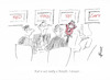 Cartoon: Red Benefit (small) by helmutk tagged business