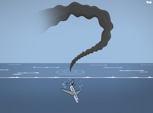Cartoon: Egypt Air (medium) by Tjeerd Royaards tagged egypt,air,crash,plane,mediterranean,airplane,egypt,air,crash,plane,mediterranean,airplane