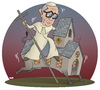 Cartoon: A Challenging Job (small) by Tjeerd Royaards tagged pope,rome,god,church,francis,vatican,faith,catholic,argentina