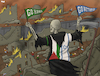 Cartoon: Cheering for both sides (small) by Tjeerd Royaards tagged grim,reaper,gaza,hamas,israel,netanyahu,palestine