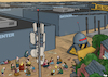 Cartoon: Data centers (small) by Tjeerd Royaards tagged data,centers,big,tech,smartphones,artificial,intelligence