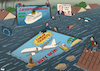 Cartoon: Floods in Europe (small) by Tjeerd Royaards tagged europe,floods,climate,lifestyle