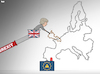 Cartoon: Long Brexit (small) by Tjeerd Royaards tagged brexit,may,theresa,uk,eu,europe,game,nervous