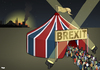 Cartoon: Media Recap (small) by Tjeerd Royaards tagged brexit,media,circus,istanbul,attention,journalism