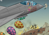 Cartoon: Middle Easter Bunny (small) by Tjeerd Royaards tagged middle,east,iran,easter,netanyahu,trump,bombs,eggs,bombing
