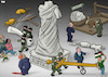 Cartoon: Perversion of justice (small) by Tjeerd Royaards tagged gaza,israel,russia,usa,ice,justice,putin,trump,netanyahu