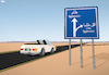 Cartoon: Saudi Arabia Lifting Driving Ban (small) by Tjeerd Royaards tagged saudi,arabia,women,driving,car,rights,sign