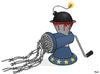 Cartoon: Terror Machine (small) by Tjeerd Royaards tagged brussels,attack,belgium,terror,europe,violence,fear