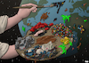 Cartoon: Trashed planet (small) by Tjeerd Royaards tagged planet,earth,waste,garbage,trash,nature