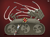 Cartoon: War Machine (small) by Tjeerd Royaards tagged gaza,israel,palestine,attack,war,violence,children