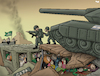 Cartoon: We will crush them! (small) by Tjeerd Royaards tagged hamas,gaza,israel,palestine,ground,war,assault