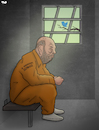Cartoon: Weinstein (small) by Tjeerd Royaards tagged metoo,me,too,hashtag,rape,prison,cell,twitter