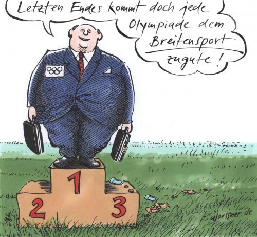 Cartoon: breitensport (medium) by woessner tagged olympiade,china,breitensport,dick,fett,geld,finanzen,sponsor,sieger,treppchen,werbung,olympiade,a probe,amaury sport organisation,amphetamine,anabolika,antidopingkontrolle,aso,athletik,b probe,beijing,blutdoping,blutprobe,boykott,bronze,buddhismus,china,cortison,dalai lama,demokratie,demonstration,doping,dopingliste,dopingskandal,dopingtest,eigenblutdoping,epo,fackellauf,filmverbot,flaggenverbot,freistaat tibet,gefängnisstrafe,glenbuterol,gold,goldmedaillie,griechenland,hämatokritwert,internetverbot,kameraverbot,medikamentenmissbrauch,meinungsfreiheit,menschenrechte,militär,militärdiktatur,mönch,olympia,olympische kommitee,olympische,spiele,peking,pharmaindustrie,pressefreiheit,propaganda,rufmord,sauberes spiel,silber,sport,sportdrill,steroide,stille diplomatie,taiwan,testosteron,tibet,tibetaktivist,urinprobe,wachstumshormone,zensur,breitensport,dick,fett,geld,finanzen,sponsor,sieger,treppchen,werbung,werbeträger,kapitalismus,werbebranche,amaury,organisation,dalai,lama,freistaat,kommitee,sauberes,spiel,stille,diplomatie,probe