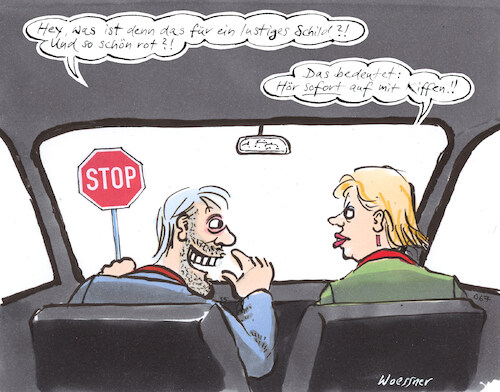Cartoon: Kiffen (medium) by woessner tagged cartoons,karikaturen,woessner,ampel,verkehrsschild,handy,mobiltelefon,verkehrspsychologie,strassenverkehr,psychologie,des,autofahrens,psychologe,polizist,autofahrerinnen,kiffen,beim,autofahren,verkehr,verkehrsschilder,rausch,bekifft,wahrnehmung,fahrtüchtigkeit,speed,drogen,ecstasy,partydrogen,kfz,schilder,schilderwald,cartoons,karikaturen,woessner,ampel,verkehrsschild,handy,mobiltelefon,verkehrspsychologie,strassenverkehr,psychologie,des,autofahrens,psychologe,polizist,autofahrerinnen,kiffen,beim,autofahren,verkehr,verkehrsschilder,rausch,bekifft,wahrnehmung,fahrtüchtigkeit,speed,drogen,ecstasy,partydrogen,kfz,schilder,schilderwald