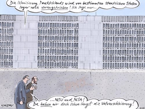 Cartoon: Vollverschleierung (medium) by woessner tagged burka,tschador,islam,moslem,muslima,rechtsextremismus,überwachung,überwachungsstaat,geheimdienst,cia,verschwörungstheorie,rechtsradikal,transparenz,staatlich,vollverschleierung,islamifizierung,deutschland,nsa,nsu,untersuchungsausschuss,burka,tschador,islam,moslem,muslima,rechtsextremismus,überwachung,überwachungsstaat,geheimdienst,cia,verschwörungstheorie,rechtsradikal,transparenz,staatlich,vollverschleierung,islamifizierung,deutschland,nsa,nsu,untersuchungsausschuss