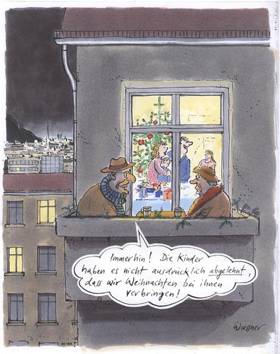 Weihnachten auf dem Balkon