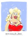Cartoon: modeschmuck (small) by woessner tagged modeschmuck,für,dumme,schönheit,ideal,intelligenz,dummheit,blondine,frau,mann