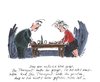 Cartoon: Therapeutenstreit (small) by woessner tagged therapeuten rauslassen psychologie psychotherapie verhaltenstherapie rat beziehung mann frau aggression sprache kampf