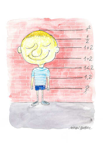 Cartoon: School Age (medium) by mihai boboc tagged math,contest,math2022