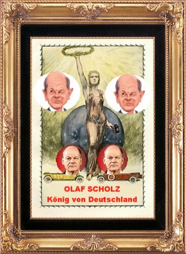 Cartoon: Kanzler Olaf Scholz (medium) by RKaiser tagged scholz,kanzler,regierung,politik