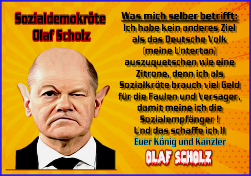 Cartoon: Kanzler und König Olaf Scholz (medium) by RKaiser tagged olaf,scholz,kanzler,politiker,deutschland,reichstag,bundesregierung,minister