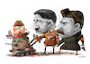 Cartoon: Family (small) by kusto tagged hitler,stalin,putin,lukashenko,war