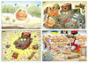 Cartoon: Kolobok kamikaze (small) by kusto tagged strip,war,ukraine