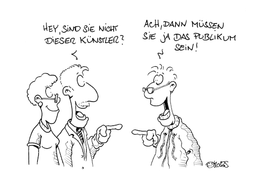 Cartoon: Künstler und Publikum (medium) by MosesCartoons tagged kunst,künstler,publikum,art,artist,audience,kunst,künstler,publikum,art,artist,audience