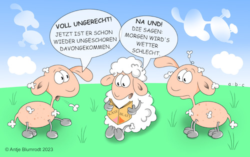 Cartoon: Ungeschoren (medium) by a-b-c tagged abc,schaf,lamm,wolle,weide,weich,fell,zeitung,käseblatt,illustrierte,medien,reporter,journalist,journal,politik,ungeschoren,nachrichten,karriere,wetter,partei,betrug,plagiate,abc,schaf,lamm,wolle,weide,weich,fell,zeitung,käseblatt,illustrierte,medien,reporter,journalist,journal,politik,ungeschoren,nachrichten,karriere,wetter,partei,betrug,plagiate