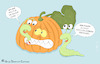 Cartoon: Kürbissss (small) by a-b-c tagged kürbis,biss,schnecke,verletzung,nacktschnecke,halloween,grusel,aberglaube,blut,dämon,erschrecken,geist,furcht,gespenst,herbst,hexerei,horror,kostüm,magie,monster,skelett,spinne,süßes,saures,unheimlich,zombie,party