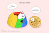 Cartoon: Omas bester ... (small) by a-b-c tagged kuchen,gugelhupf,gebäck,cookie,plätzchen,essen,google,www,welttag,aktionstag,rezept,internet,browser,chrome,webbrowser