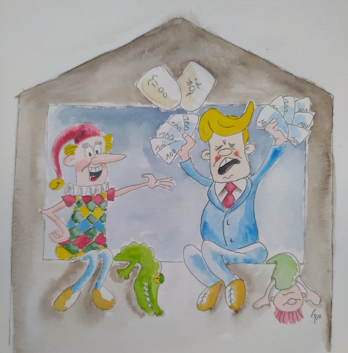 Cartoon: So ein Theater (medium) by Bubi007 tagged trump