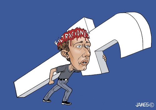 Cartoon: Crucifixion (medium) by JAMEScartoons tagged facebook,elecciones,fake,news