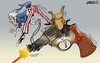 Cartoon: Descontroldo (small) by JAMEScartoons tagged tio,sam,arma,pistola,gun,bronco