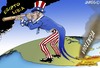 Cartoon: Prioridades (small) by JAMEScartoons tagged tio sam estados unidos mexico libia violencia caricatura