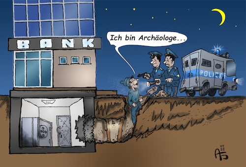 Cartoon: Archäologie (medium) by Back tagged diese,energie,ja,in,die,richtige,richtung