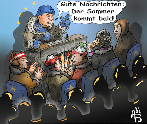 Cartoon: EU im Winter (medium) by Back tagged eu,gas,winter,europe