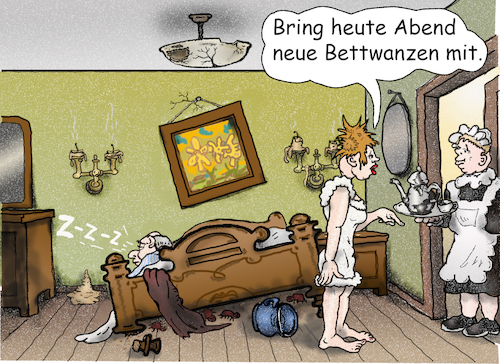 Cartoon: Kleiner Helferen (medium) by Back tagged bettwanzen,potenzmittel,sexleben