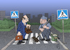 Cartoon: Fußgängerüberweg (small) by Back tagged fußgängerüberweg,regeln,cartoon