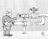 Cartoon: Ich will es nicht aber ich brau (small) by Back tagged gas,gazprom,russland,deutschland,märkte,investitionen,erdgas,gaskrise