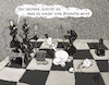 Cartoon: Neuanstrich (small) by Back tagged aufprall,neuanstrich,schach,chess,kollision,konflikt,streitigkeit,streit,streitfall
