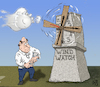 Cartoon: Windwatch (small) by Back tagged cartoon,time,zeit