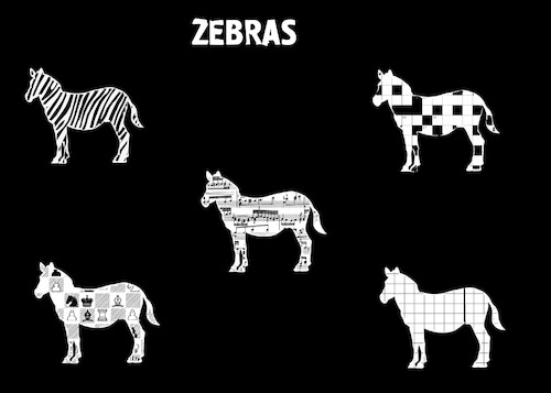 Cartoon: zebras (medium) by chakhirov tagged zebra